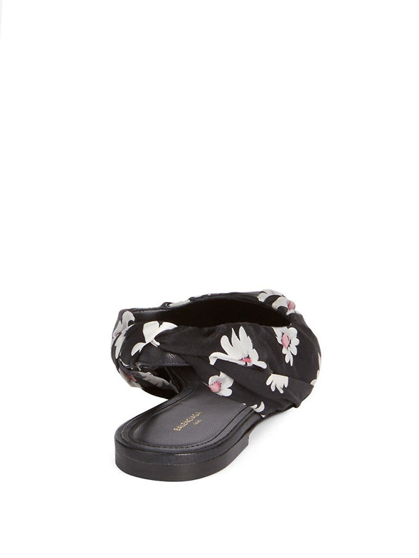 BALENCIAGA Floral-Print Slingback Flat Size 38