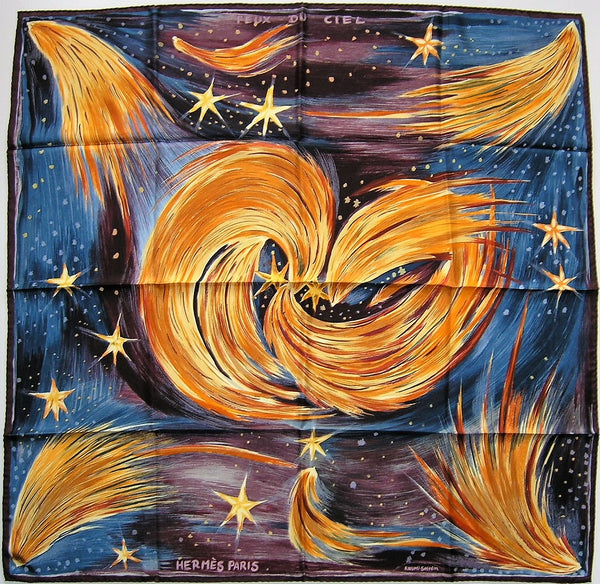 Hermès “Feux Du Ciel” Silk Scarf 90cm