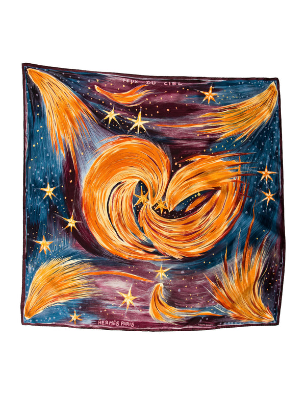 Hermès “Feux Du Ciel” Silk Scarf 90cm